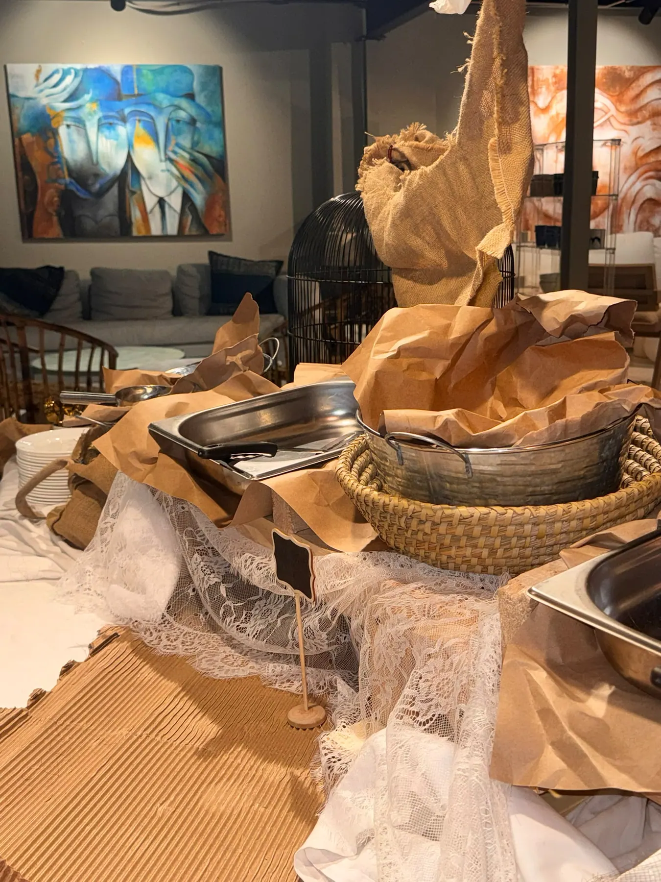 Propuesta gastronómica de un montaje temático de EventArt