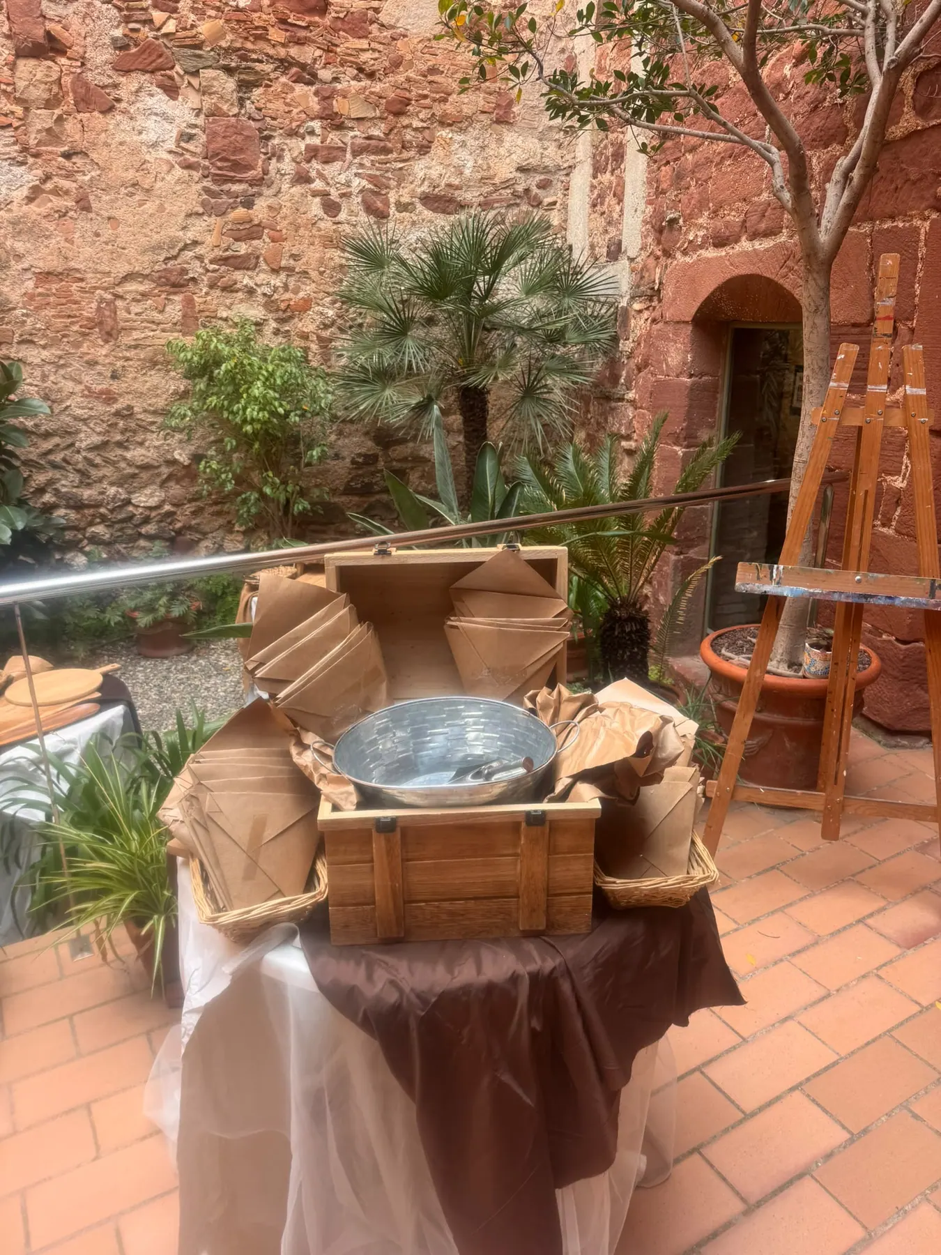Córner gastronómico de EventArt montado para un evento