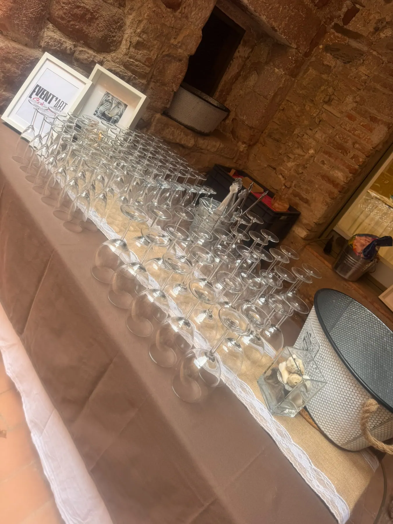 Córner gastronómico de EventArt montado para un evento