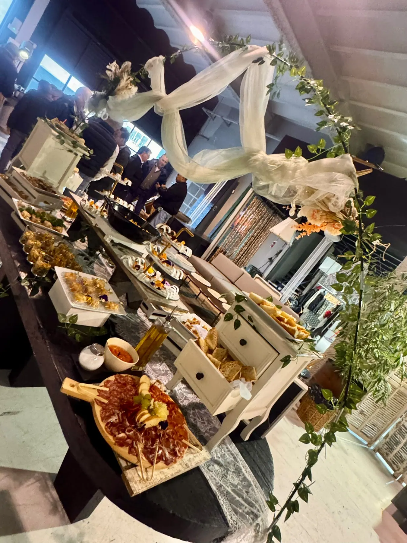 Córner gastronómico de EventArt montado para un evento