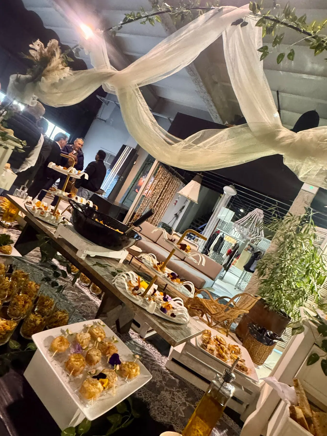Córner gastronómico de EventArt montado para un evento